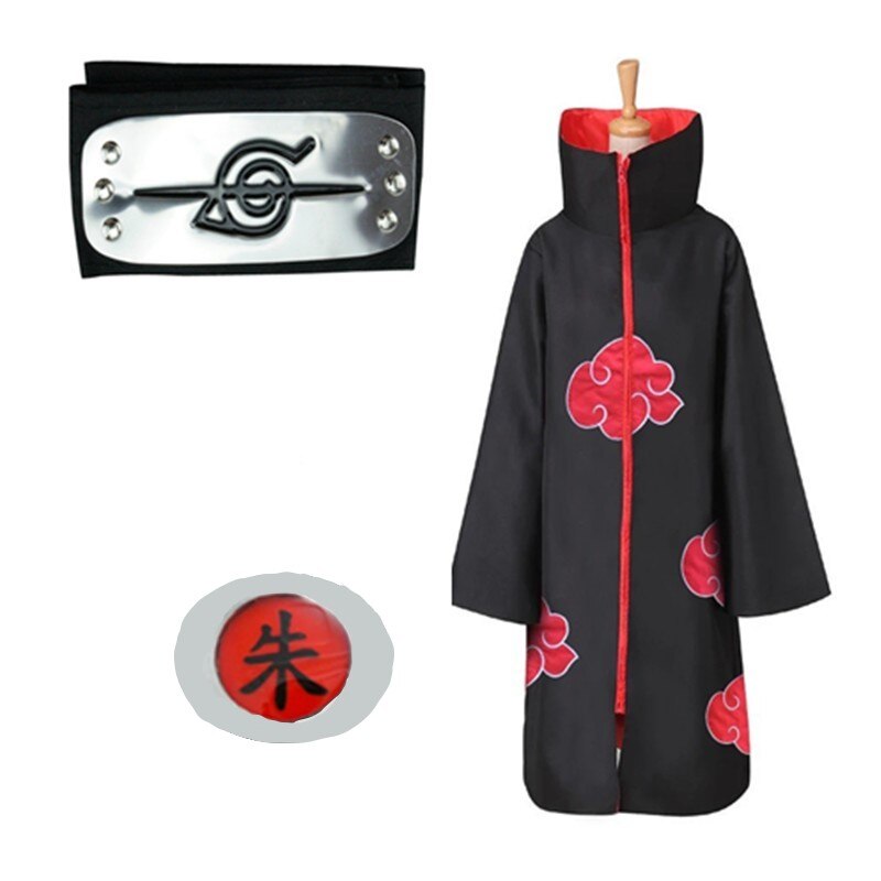 Costum Cosplay Anime Naruto Sasuke Uchiha cu bentita si inel,13-14ani